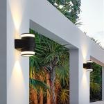 Modern simple outdoor wall lamp waterproof up down wall lights landscape