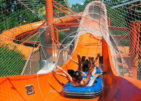 Aqua Park Custom Water Slides , Water Entertainment Equipment For Children'S