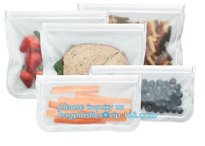 PLA compostable plastic fresh vegetables packaging bag,Custom Logo k Reusable Silicone Fresh Sandwich Cooking Bag