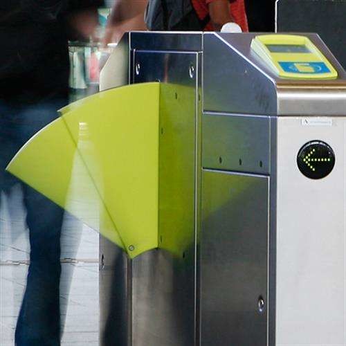 Integral High Resilience Polyurethane Foam Soft Flap Barrier Wings Gate For Gunnebo