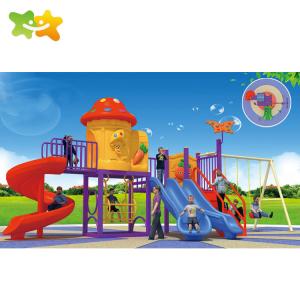 Wholesale Outside Playground Plastic Children 'S Slide Swing With Play House from china suppliers