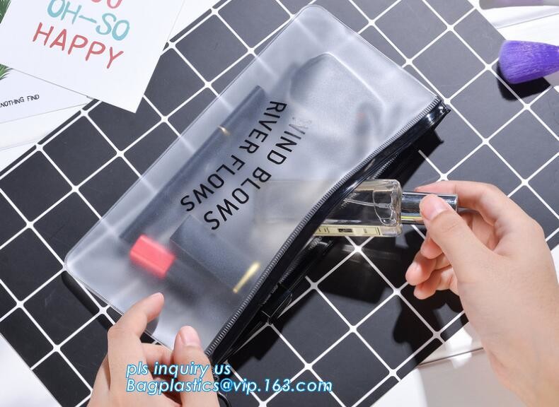 Zipper lock Bag with block slider, PE zipper lock bag, PA plastic bag, slider clothes packing for resealable plastic pe