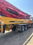 62m Used Concrete Pump Truck on Mercedes Truck with 180m3/h Max Concrete Output
