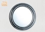 Pratical Glass Framed Fiberglass Wall Mounted Vanity Mirror Round Shape