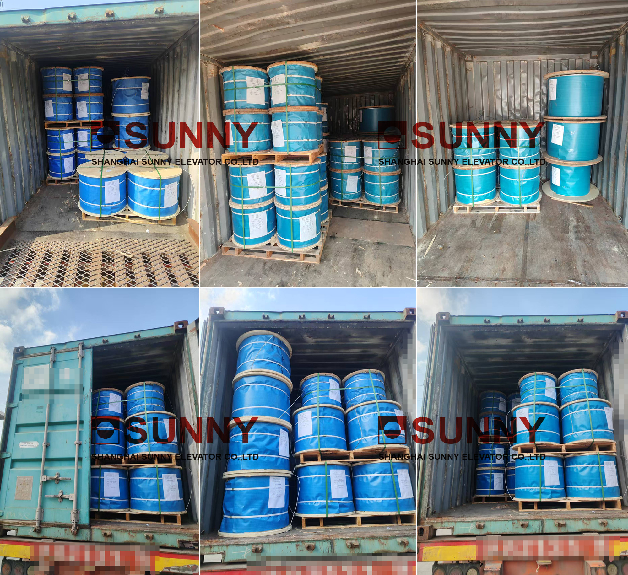 Elevator Steel 6x19 Large Diameter Wire Ropes for Traction Machine Parts