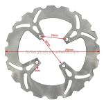 Brake Discs Rear Position GSF BANDT 75 A ETC... GS E 500 250MM Disc Brake Rotor