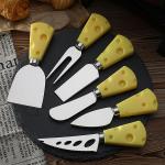 Stainless Steel Wood Handle Cheese Knives Modern Butter Steak Knife And Fork Set