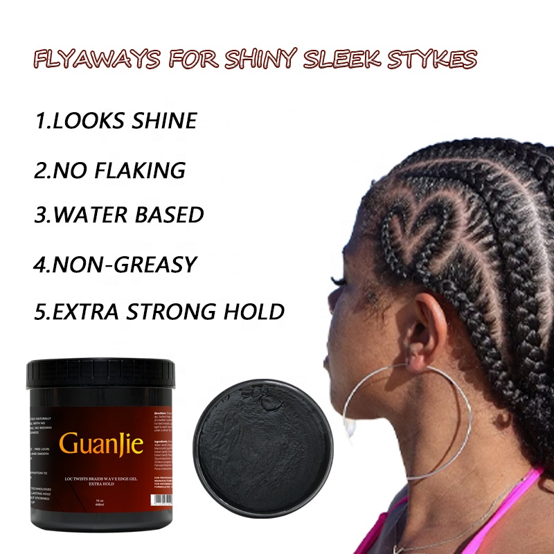 Styling Edge Control Gel Salon Size 16 oz Organic Conditioning Hair Braiding and Locs