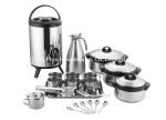 21pcs Kitchen cookware sets double wall vacuum thermos stainless steel soup pot