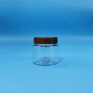 Wholesale Cheap Small Candy Cookie transparent PET Round Plastic Jars Food Grade Screw Lids from china suppliers