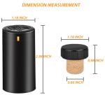 Matte Black PVC Heat Shrink Capsules For Wine Bottle Cork Clear Bottle Stopper