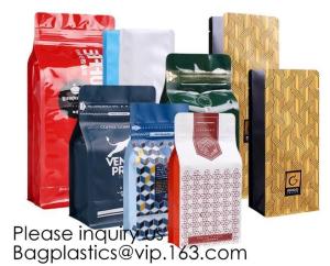 Wholesale Coffee bean bag air valve kraft paper octagonal sealing aluminum foil self-supporting k bag custom coffee packagin from china suppliers