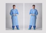 4 Ties Disposable Surgical Gown Breathable Knitted Cuff Environmentally Friendly