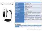 230VAC Portable Electric Vehicle Chargers Level 2 IP67