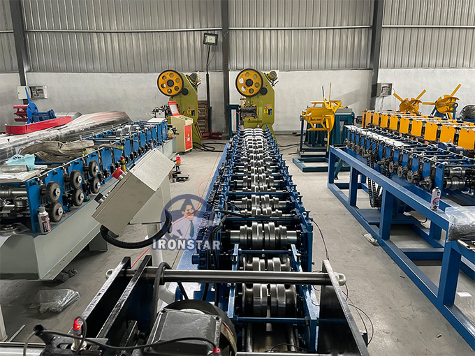 Punching hole shutter door forming line for Saudi Arabia