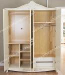 Spain Style Vintage Carved Bedroom Wardrobe Designs 602-6