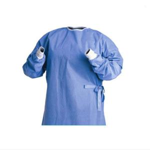 Wholesale Ultrasonic Seaming Sterile Surgical Gown SMS Disposable Surgeon Gown Blue Color For Doctor from china suppliers