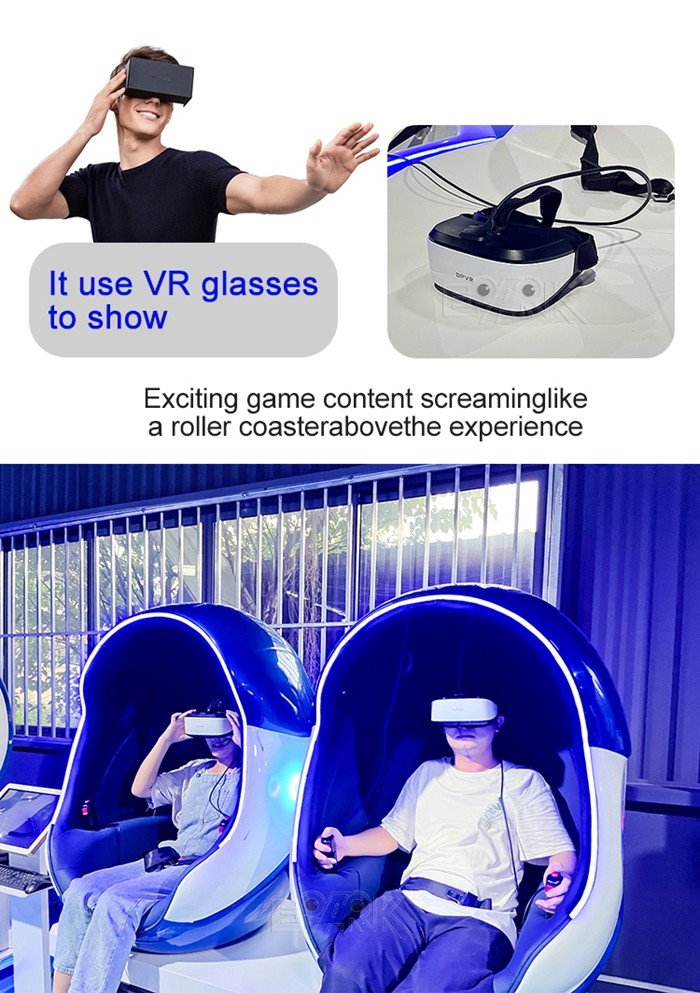 2 Egg Chair Seat Play Station Simulator Seat Game 9D Chair Virtual Reality Game