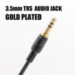 OEM Gold Plating 1M 2M 3M Male to Male 3.5mm Jack Aux Auxiliary Speaker Stereo
