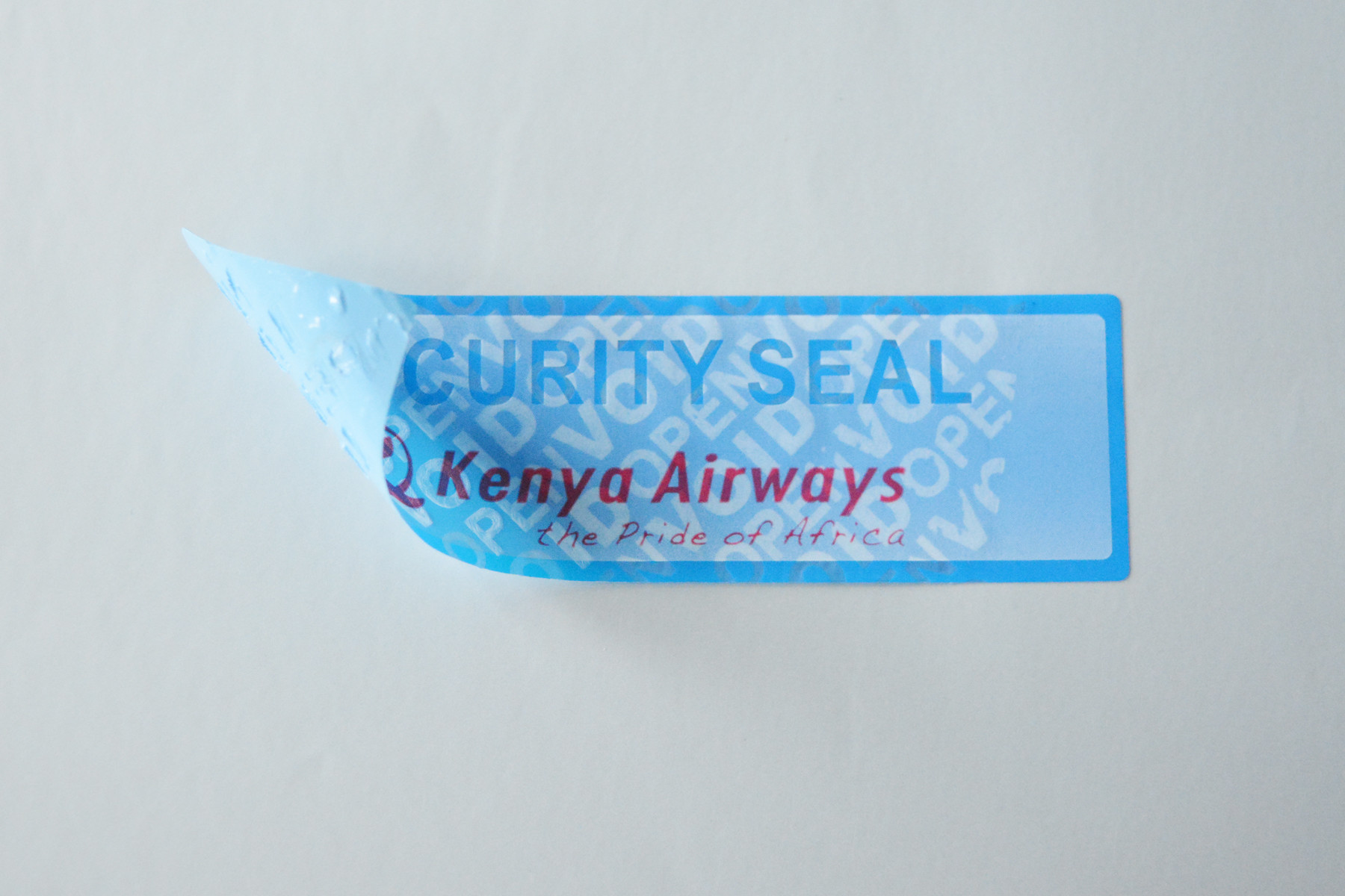 OPEN VOID no residue security label tamper evident warranty void sticker for camara lens