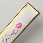 White Card Paper Gold Foil Lip Gloss Packaging Box Cosmetics