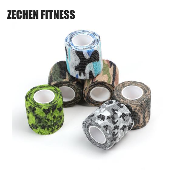 Breathable Elastic First Aid Cohesive Bandage Self Adhesive Tape Camouflage Non