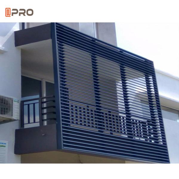Shade Automatic 38mm outdoor aluminium plantation shutters Horizontal Opening