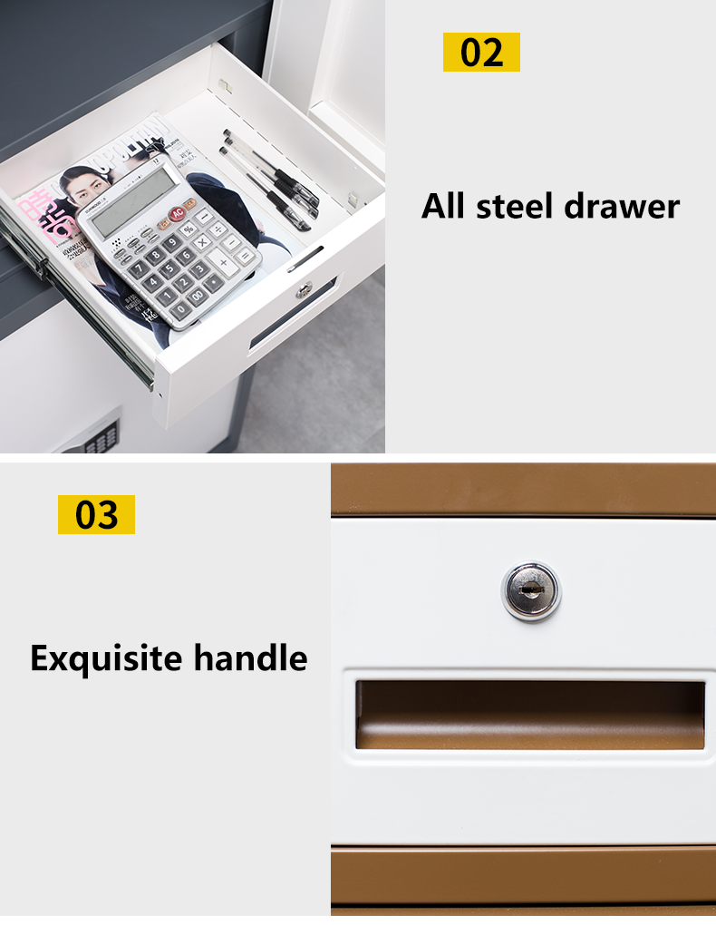 Electrical Lock Office Filing Cabinets Metal 2 Drawer Filing Cabinets