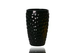 Wholesale Solid Black Wine Goblet Glasses 350ml Embossed Wine Glasses from china suppliers