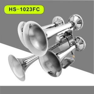 Wholesale 12/24V loud sound big train air horn Four Trumpet Chrome Air Horn (HS-1023FC) from china suppliers