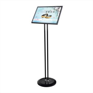 Wholesale Aluminium Alloy Poster Display Stand 300x430mm Adjustable Panel Double Pole from china suppliers