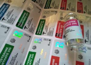Wholesale Pharmaceutical vial Strong Adhesive Labels 10ml Hologram Vial Labels For Apex vial from china suppliers