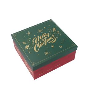 Wholesale Red Cardboard Christmas Gift Box With Lid And Base For Wholesale And Retail from china suppliers