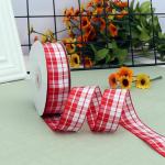 Wholesale 2.5cm grid woven ribbon handmade DIY ribbon ribbon gift flower