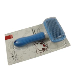 Wholesale Steel Safe Dematting Pet Comb Brush Grooming Long Pin Self Cleaning For Cats from china suppliers