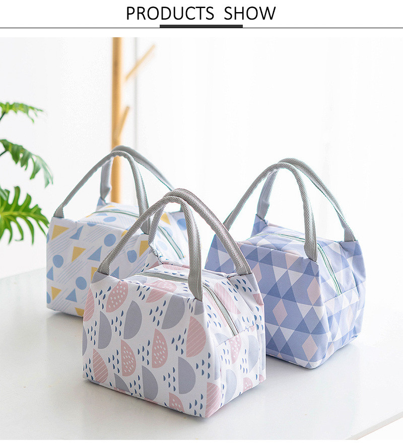Insulated Fittness Foldable Picnic Bento Cooler Tote Lunch Bag