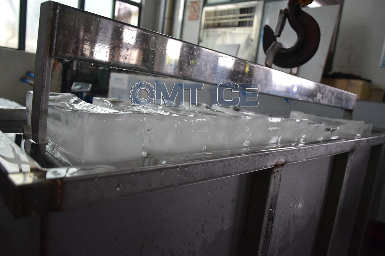 High Productivity Industrial Ice Block Making Machine Intelligent 1870*870*1710mm