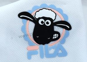 Wholesale Embossed 2D Sheep Heat Transfer Clothing Labels SGS Approval from china suppliers