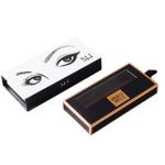 black red magnet eyelash box silk screen spot uv logo eyelash pack box custom