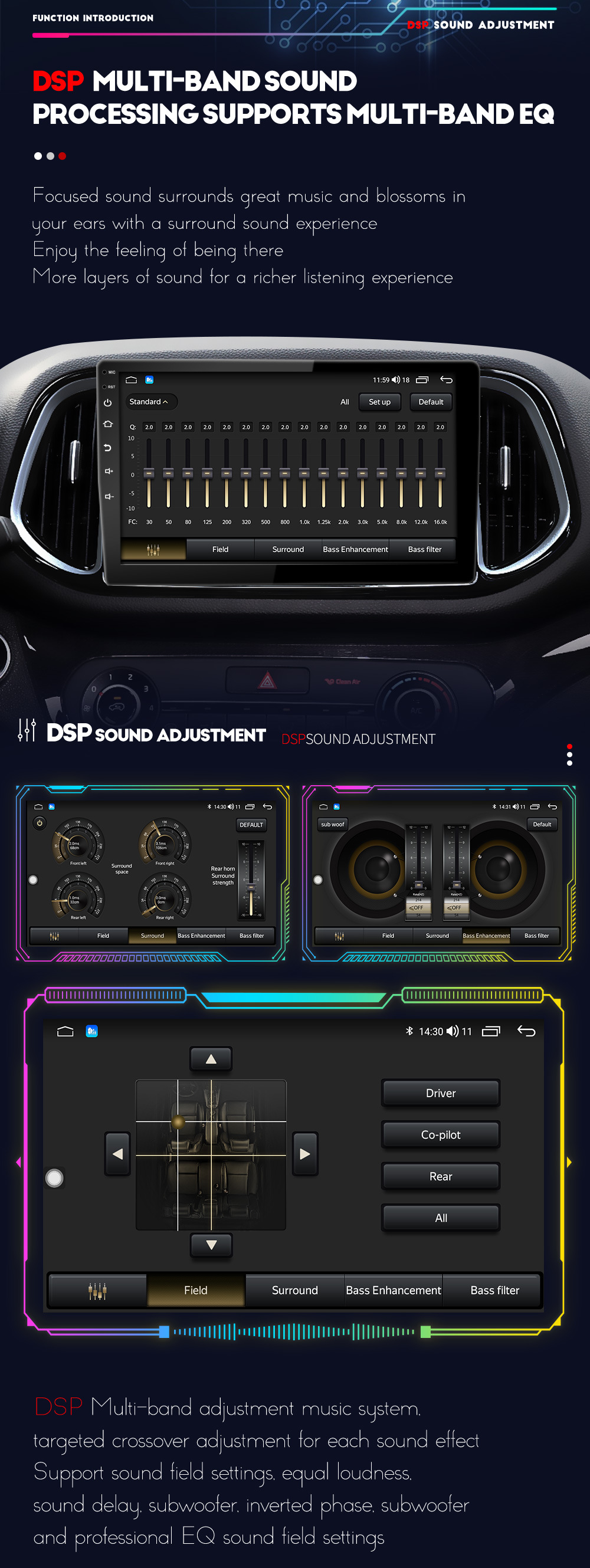 2 Din Android Car Radio Multimedia Video Player for Universal Car Fitment and Player