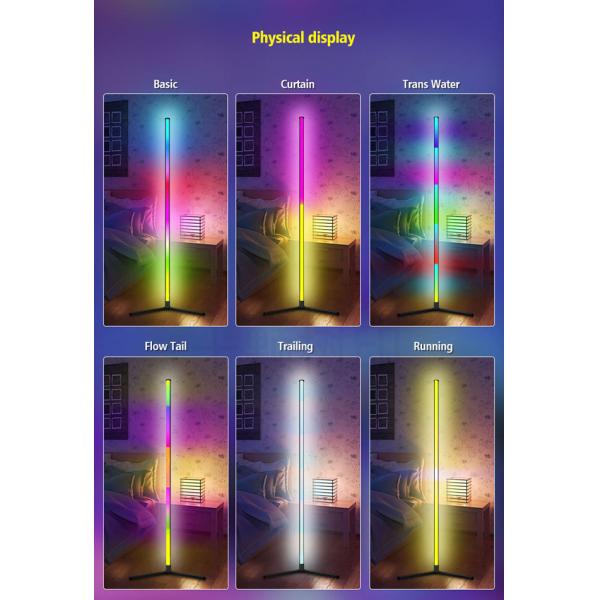 Floor To Ceiling Bedroom Corner Lamp Addressable With Magic Atmosphere Led
