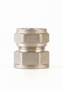Wholesale Antiwear Stable Chrome Pipe Nipple , Nontoxic Brass Inverted Flare Fittings from china suppliers
