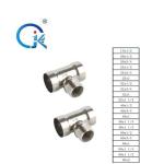 DN50 Shape Press Fittings Stainless Steel Tee Plain End Plumbing