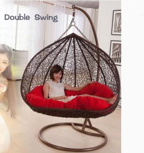 Wholesale China wholesale Double rattan swing chair hanging chair rattan furniture from china suppliers