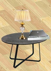 Wholesale Living Room Oval Tempered Glass Coffee Table Grey Top Stylish Steel Legs from china suppliers
