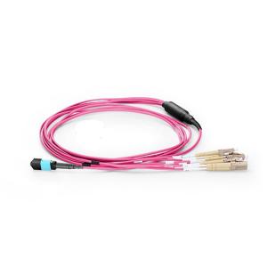 Wholesale OM4 12 Strands Harness Mtp Fiber Optic Cable 3.0mm PVC/LSZH Material from china suppliers