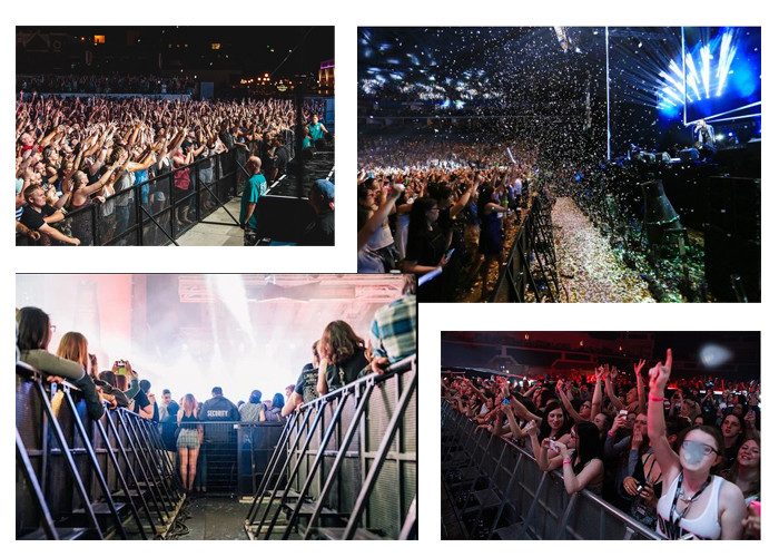 High Quality Aluminum Outdoor Crowd Control Barriers For Event Performance