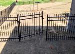 1.8m Tall Tubular Steel Gate , Fadeless 4 Rail Fencing