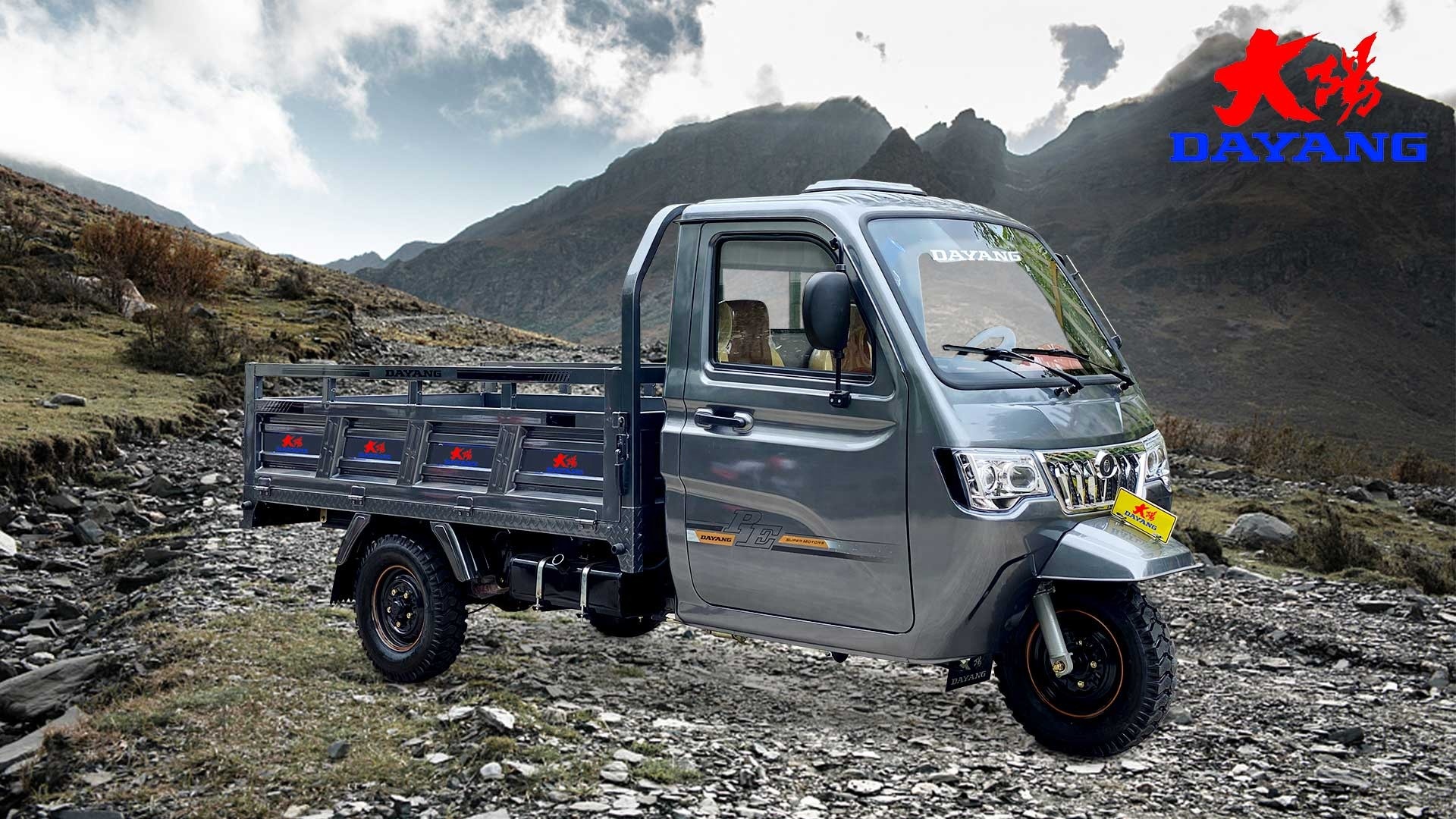 Motorized Tricycles 5.0-12 Tire Size and Front Disc Rear Drum Brakes for Transportation