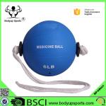 Rubber Gym Exercise Ball Medicine Ball With Grip Customized Color